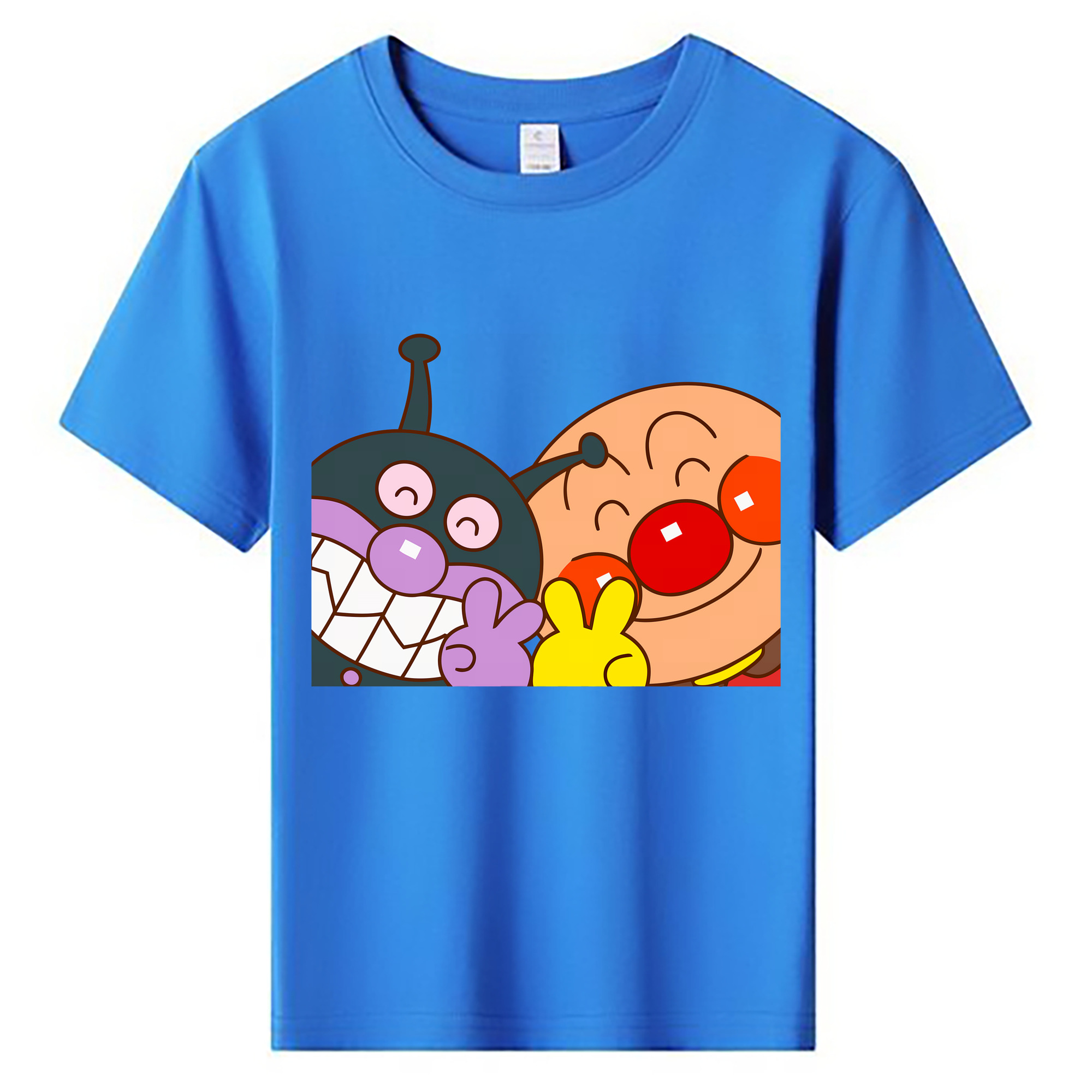 （画像用） アンパンマン Anpanman 綿100％キッズTシャツ（フロントプリント）